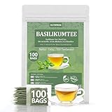 Heiliger Basilikum Tee | Tulsi Tee, 100 % getrocknete Basilikumblätter,...