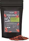 100g Bird Eyes Chili sehr scharf, 100.000 Scoville, Ideal für Chiliöl und Chilisalz,...