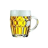 Dajar ARCOROC Bierkrug Glas mit Henkel 570 ml Britannia Halber Liter Bierglas...