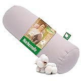 Herbalind Nackenrolle mit langlebigen Bezug aus 100% Baumwolle Canvas - 40 x 16 cm...