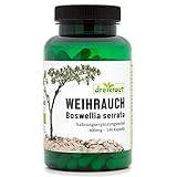 Weihrauch-Kapseln BIO, 140 Stück, 400mg, hochdosiert, Boswellia Serrata, 1600mg je...