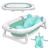 UISEBRT Faltbare Baby Badewanne Babywanne Kinderbadewanne Baby-Duschwanne mit...