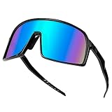 Fahrradbrille Sonnenbrille Herren Polarisierte Sportbrille UV400 Schutzbrille für Reiten...