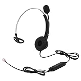 NEWASHAN Office Desk IP Phone Headset Kopfhörer RJ9 kompatibel mit Avaya 1416 1608 2410...