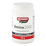 Megamax Amino 2.000 Aminosäuretabletten 300 Tabletten reines Molkenproteinhydrolysat |...