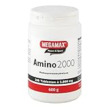 Megamax Amino 2.000 Aminosäuretabletten 300 Tabletten reines Molkenproteinhydrolysat |...