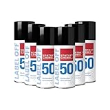 6 Stück Kontakt Chemie® Etikettenlöser | LABEL OFF 50 | je 100ml