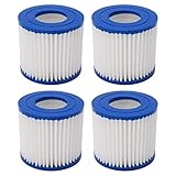Uadme 4 Stück Schwimmbadfilter Starke Adsorption Leistungsstarke Filtration Einfache...