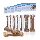 Nobleza - Hunde Kauknochen 12.5CM x 12 Stück, 100% natürliche rinderhautknochen und...