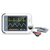 Wellue Checkme Lite Plus Herzmonitor, EKG Gerät mit Pulsoximeter, 20s EKG- und...