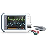 Wellue Checkme Lite Plus Herzmonitor, EKG Gerät mit Pulsoximeter, 20s EKG- und...