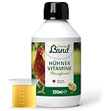 HÜHNER Land Hühner Vitamine 250ml – Hühnerfutter Ergänzung, Vitaminkonzentrat mit...