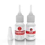 DIP-Tools Kraftkleber mit Granulat geruchlos I extra starker Sekundenkleber -...