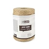 D.RECT 250m Jute-Schnur Natur Braun Jute-Kordel | Packschnur Geschenk-Band...