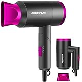 Aigostar - 1800W Reisehaartrockner, Reise haartrockner, Fohn, Fön, Klappgriff,...