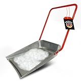 SHW-FIRE | Maxi Schneeschieber 62 cm, robuste Schneewanne aus Stahlblech mit ergonomischem...