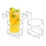 WOKICOR 2 Stück Becherhalter Strandkorb Getränkehalter Edelstahl Flaschenhalter...