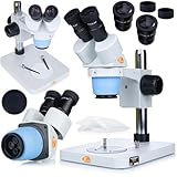 Rosfix Vela S Blue MSVSB-B-PS1 – Binokulares Stereomikroskop | 20-40x Zoom | 360°...