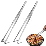 Kochpinzette Edelstahl 30cm Küchenzange aus Lebensmittelechtem Inox Edelstahl, Rostfreie...