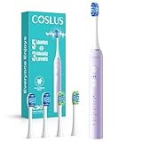 Tragbare elektrische Zahnbürste leuchtendes Lila 6er-Pack, 30 Tage Nutzung