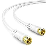 deleyCON 10m SAT TV Antennenkabel Koaxial Kabel HDTV 4-Fach Schirmung DVB-S DVB-S2 Radio...