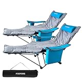 Campingstuhl mit 4 Positionen, bequem für Erwachsene, 265 kg, Klappliege,...