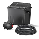 SunSun CBF-200T Bioteichfilter Komplettset mit 9W UVC Klärer, Teichpumpe 2300...