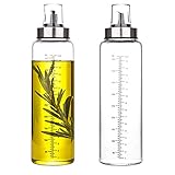 hotder Öl Flaschen Essig Flasche 500ml 2er Pack, Olivenöl Ölspender aus Glas, Behälter...