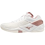Mizuno Damen Wave Stealth Neo Handballschuhe, White Rose Snowwhite, 44.5 EU