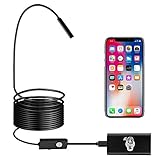 BEVA Endoskopkamera mit Licht, WiFi Endoskop HD 720P Endoskopkamera IP67...