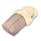 Fellhof 108308 Lammfell Fußsack Cortina, Oeko-TEX® Zertifiziert, 45x97 cm,...