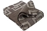 Meradiso® Wendeteppich 150 x 200cm - 100% Bumwolle - Maschinenwaschbar (Braun)