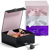GIFTSAY Geschenkbox mit Deckel 18 x18 x7,5 cm, Geschenkbox Klein für Geburtstag,...
