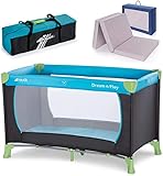 hauck Baby Reisebett Set Dream n Play mit Matratze - faltbares Kinder Babyreisebett mit...