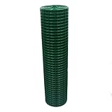 Garmix Volierendraht Grün 25x25mm Maschendraht 4-Eck Drahtgitter (100cm x25m, 1,20mm)