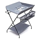 Wickeltisch Baby Changing Table Wickelkommode Babyschwester Wickelauflage Organizer Grau...