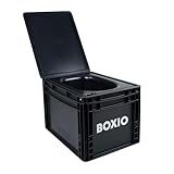 BOXIO - Toilet: Campingtoilette 40x30 kompakt, Mobile Trockentrenntoilette ohne...