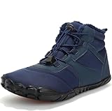 Wanderschuhe Herren Winter Warm Gefütterte Trekkingschuhe Winterschuhe, rutschfest...