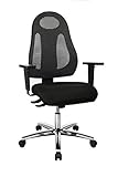 Topstar Free Art Chrom, ergonomischer Bürostuhl, Schreibtischstuhl mit...