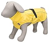 TRIXIE Regenmantel Vimy für Hunde S gelb – Hunde-Regenjacke mit reflektierenden...