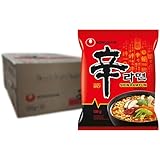 Nong Shim Instantnudeln Shin Ramyun – Koreanische Rindfleisch Ramen Suppe sehr...