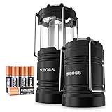 SUBOOS Batteriebetriebene LED Camping Laterne – 2 St. – 2x Heller LED Laterne -...