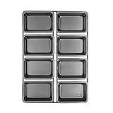 Chicago Mini Backform für Kuchen und Brötchen, 8 Körbchen, Antihaftbeschichtet - 9 x 3...