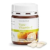 Sanct Bernhard Yuzu-Vitamin-C-Pastillen | 170mg Vitamin C pro Tag | Säuerlich-fruchtiges,...