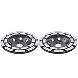 2 Stück Schleifteller Diamant Schleiftopf Topfscheibe 125mm Schleifscheibe Doppelreihig...