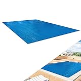 Arebos Pool Solarabdeckplane eckig 8 x 5 m Blau | Solarplane Stärke 400 µm |...