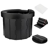 YUEJIDZ Tragbare Mobile Campingtoilette,Faltbare Toilette Outdoor Camping...