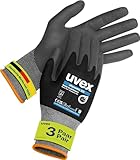 Uvex phynomic XG, 3 Paar - premium Grip-Handschuh für feuchte & ölige Bereiche -...