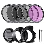 NEEWER 58mm ND Filter Kit und Objektivzubehör, ND2 ND4 ND8 UV FLD CPL(Circular...
