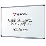 VISCOM Whiteboard magnetisch - 45 x 60 cm - Magnettafel in 11 Größen -...